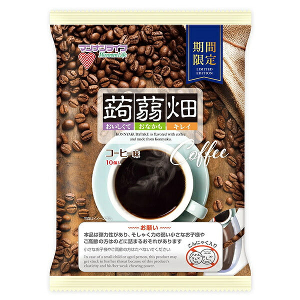 Mannan Life Konjac Jelly Coffee Flavor (25g x 10) x 12 Bags [Ships from Japan]