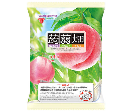 Mannan Life Konnyaku Field White Peach Flavor (25g x 10 pieces) x 12 bags 