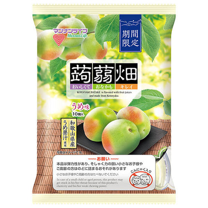 Mannan Life Konnyaku Field Ume Flavor (25g x 10 pieces) x 12 bags 