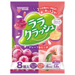 Mannan Life Lala Crush Assortment Grape & Peach (24g x 8 pieces) x 12 bags [Shipped in Japan]