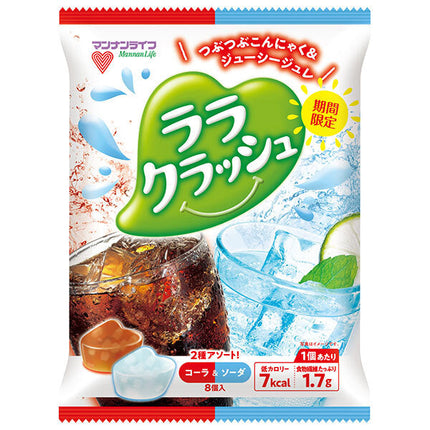 Mannan Life Lala Crush Assorted Cola & Soda (24g x 8 pieces) x 12 bags 