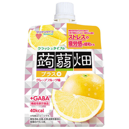 Mannan Life Crushed Konnyaku Hata Plus Grapefruit Flavor 150g Pouch x 30 Pieces 