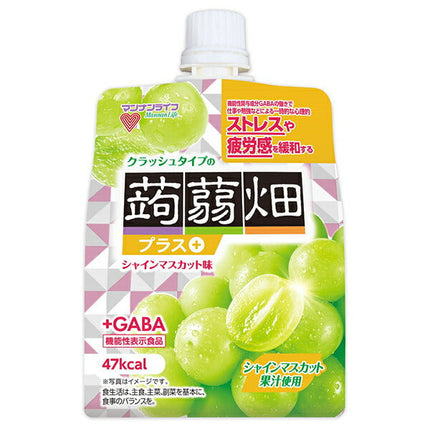 Mannan Life Crushed Type Konnyaku Hatake Plus Shine Muscat Flavor 150g Pouch x 30 pieces [Shipped in Japan]