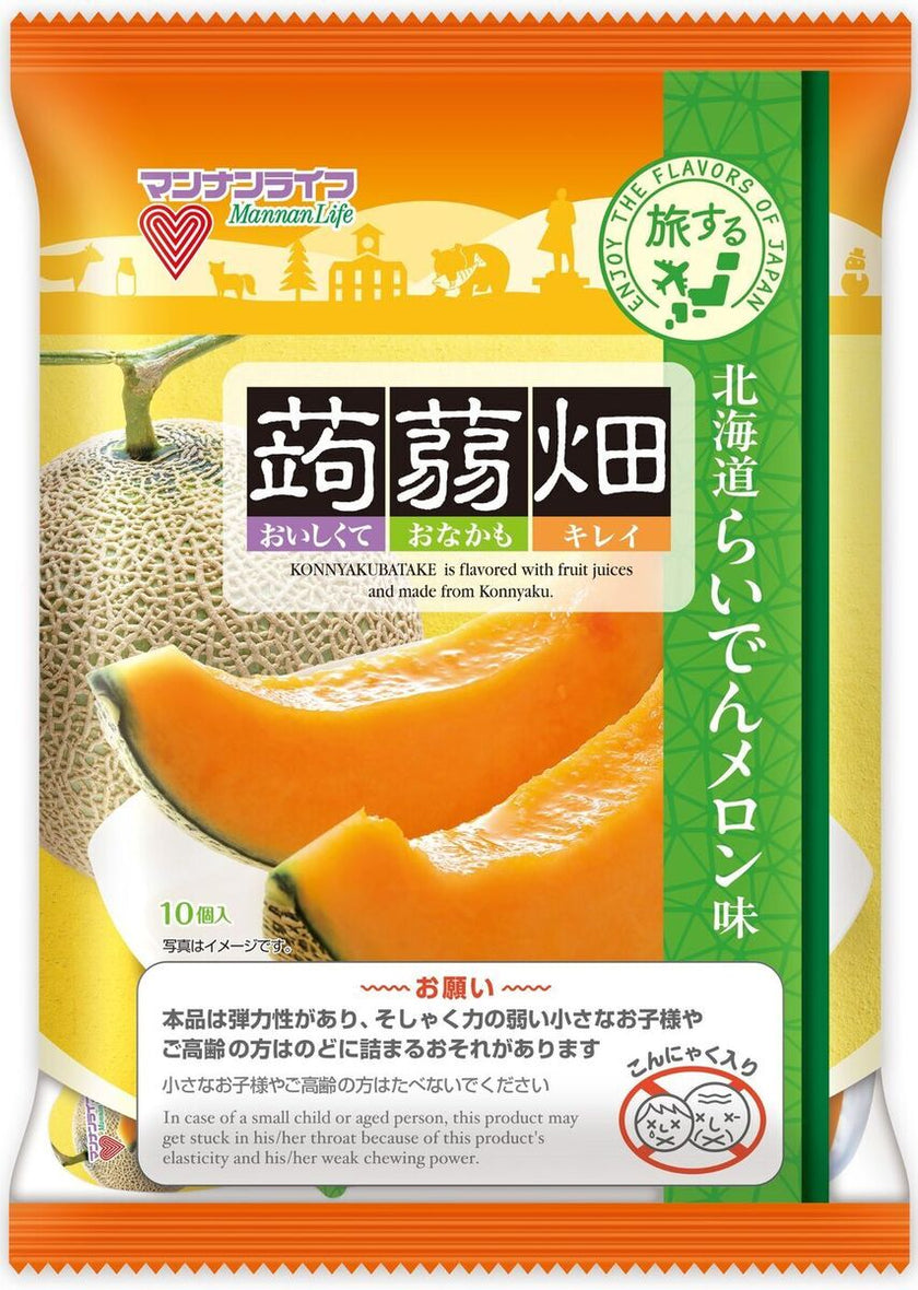 マンナンライフ 蒟蒻畑 北海道らいでんメロン味 (25g×10個)×12袋入【日本出荷】