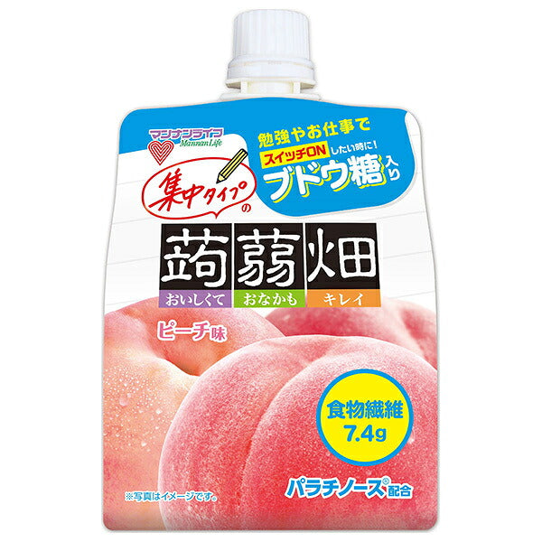 マンナンライフ 集中タイプの蒟蒻畑 ピーチ味 150gパウチ×30本入【日本出荷】