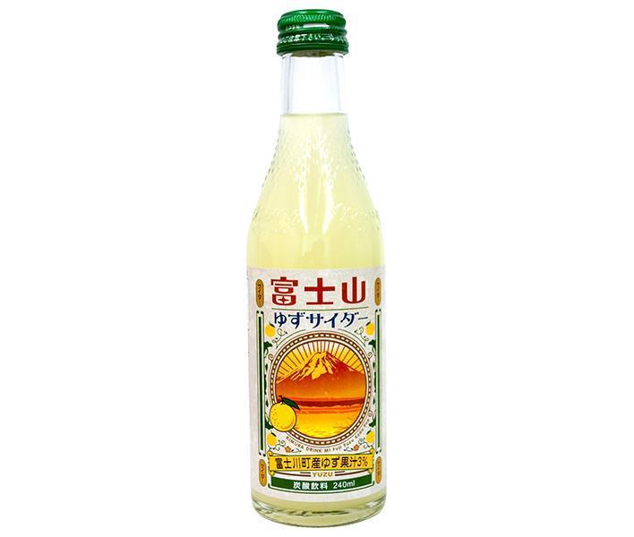 木村飲料 富士山ゆずサイダー 240ml瓶×20本入【日本出荷】