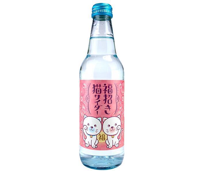 Kimura Drinks Fuku Maneki Neko Cider 340ml bottle x 20 