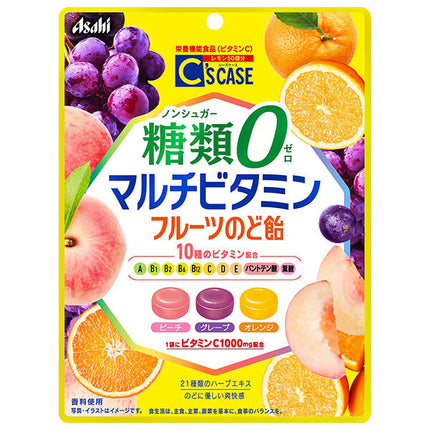 Asahi Food & Healthcare Seeds Case 0 Sugars Multivitamin Throat Lozenges Nutritional Function Food 72g x 6 Bags [Shipped in Japan]