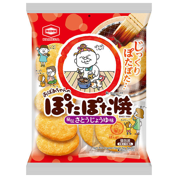 Kameda Seika Potapota Yaki Rice Crackers, 20 Pieces x 12 Bags [Ships from Japan]