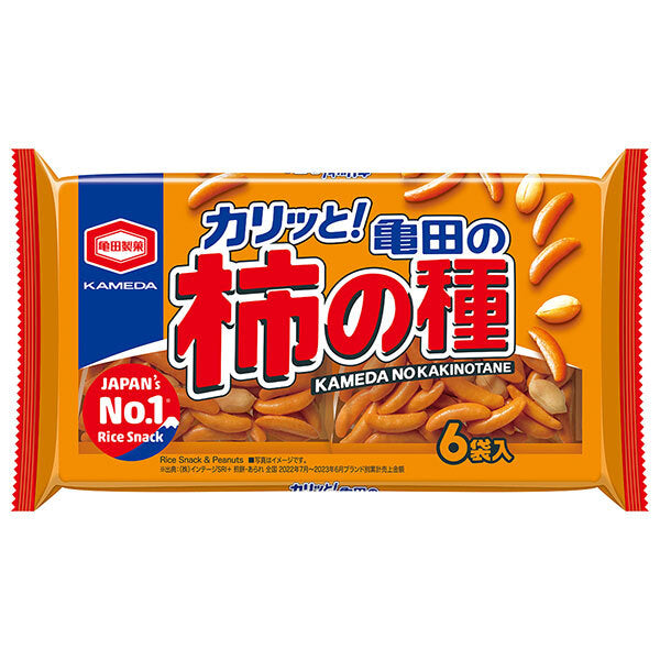 亀田製菓 亀田の柿の種 6袋詰 180g袋×12袋入【日本出荷】