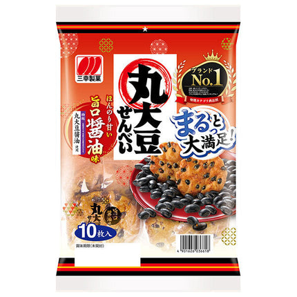 Sanko Seika Maru Soybean Rice Crackers 10 pieces x 12 bags [shipped in Japan]