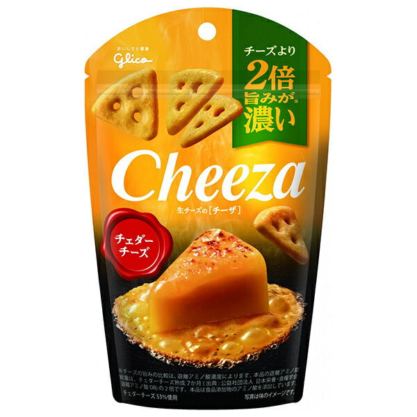 江崎グリコ 生チーズのチーザ チェダーチーズ 36g×10袋入【日本出荷】