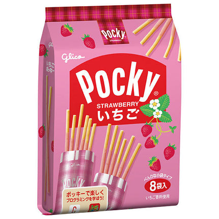 江崎グリコ いちごポッキー 8袋×6袋入【日本出荷】