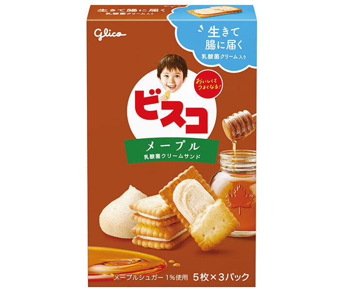 Ezaki Glico Bisco Érable 15 pièces x 10 boîtes 