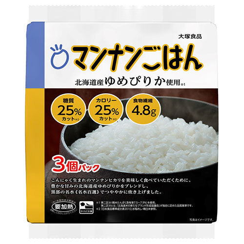 Otsuka Foods Mannan Rice 3 pack (160g x 3 pièces) x 8 pièces 