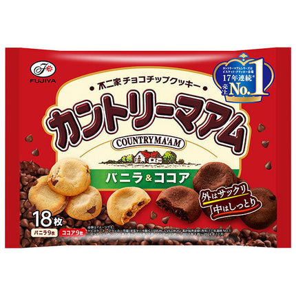 Fujiya Country Ma'am Vanilla & Cocoa 18 pieces x 18 bags [shipped in Japan]