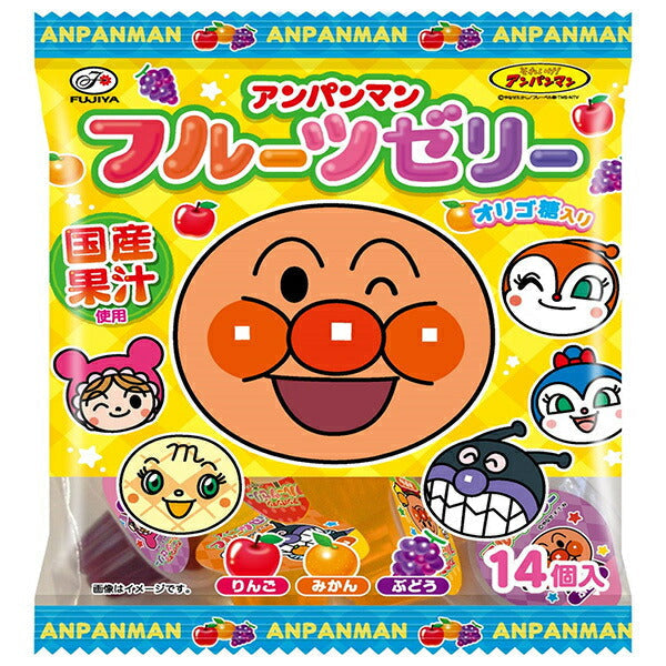 Fujiya Anpanman Fruit Jelly 14 pieces x 18 bags [shipped in Japan]