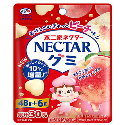 Fujiya Nectar Gummy Peach 54g x 10 pieces [Shipped in Japan]