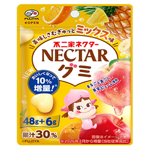 不二家 ネクターグミ ミックス 54g×10個入【日本出荷】