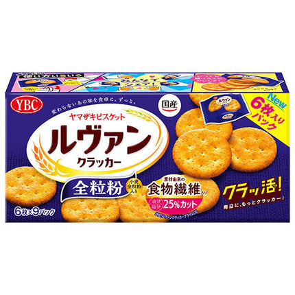 Yamazaki Biscuit Levain Cracker Whole Grain (6 pieces x 9P) x 10 pieces [Shipped in Japan]