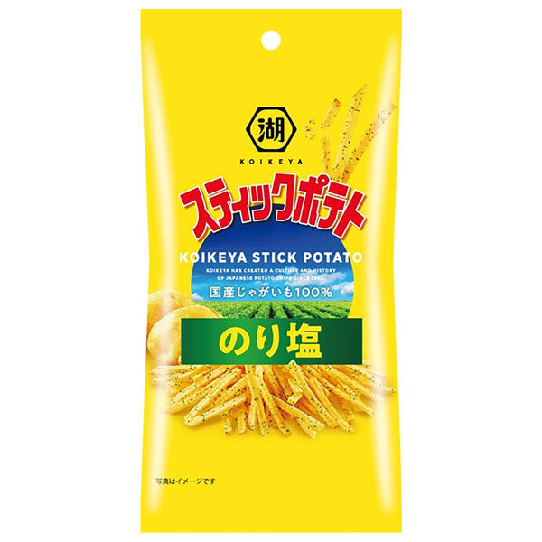 Koikeya Stick Potato Seaweed Salt 34g x 12 (6 x 2) bags [Shipped in Japan]