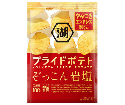 Koikeya PRIDE POTATO Zokkon Rock Salt 55g x 12 bags