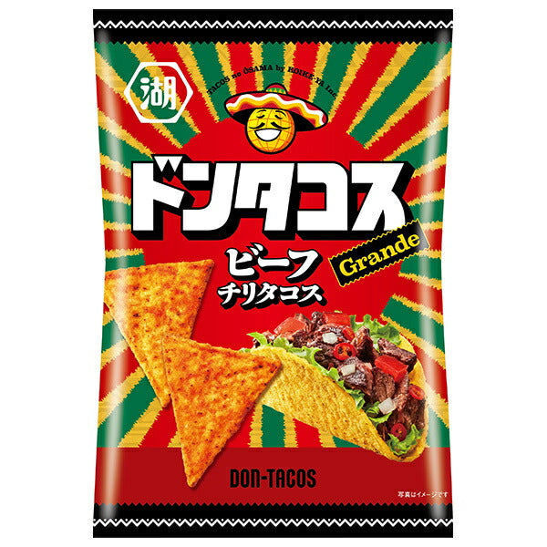 Koikeya Don Tacos Beef Chili Tacos 57g x 12 pieces [Shipped in Japan]