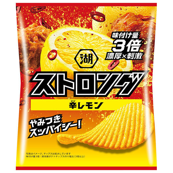 コイケヤ ストロング 辛レモン 53g×12袋入【日本出荷】