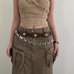 Vintage Riveted Punk Belt – Alloy & PU Unisex Fashion Belt in 110cm & 120cm (12 Styles)