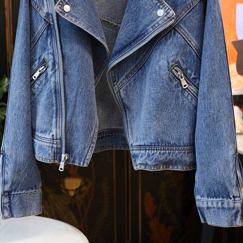 Long Denim Jacket Casual Japanese Korean Style