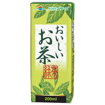 Rakuno Mothers Delicious Tea 200ml paper pack x 24 bottles [shipped in Japan]