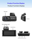 4K Dual Dash Cam with WiFi & GPS – Front and Rear Car Dashboard Recorder for Canada & USA