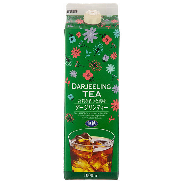 GS Food GS Darjeeling Tea Unsweetened 1000ml paper pack x 12 pieces [Shipped in Japan]