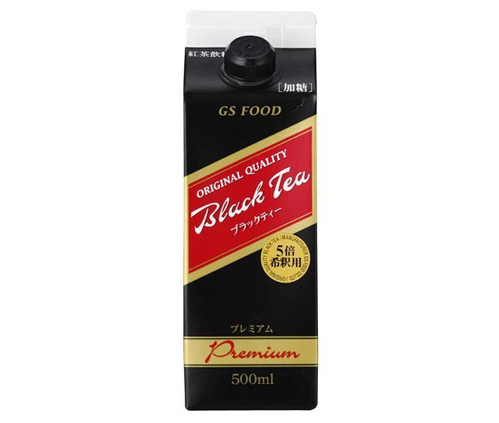 GS Food GS Black Tea Premium 500ml paper pack x 12 pieces [shipped in Japan]