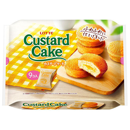 Lotte Custard Cake Party Pack 9 pieces x 10 bags [shipped in Japan]