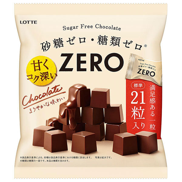 Lotte Zero Chocolate Bag 84g x 18 pieces [shipped in Japan]
