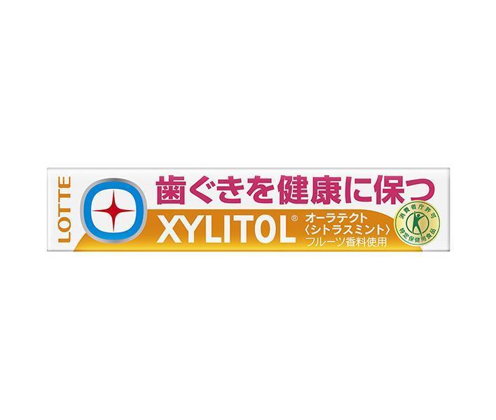 Lotte Xylitol Oratect Gum Citrus Mint [Food for Specified Health Uses] 21g (14 tablets) x 20 pieces 