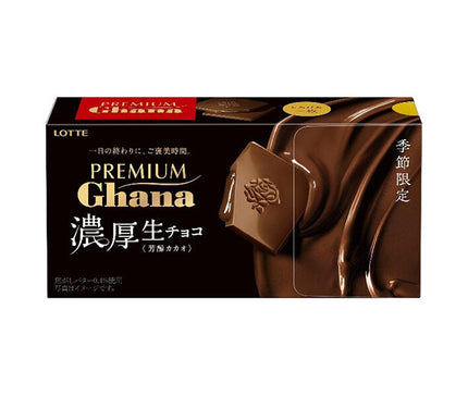 Lotte Premium Ghana Rich Raw Chocolate <Rich Cacao> 12 pieces x 6 boxes 