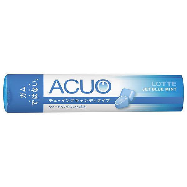 Lotte ACUO (Acuo) Jet Blue Mint, bonbons à mâcher, 32g x 10 unités.