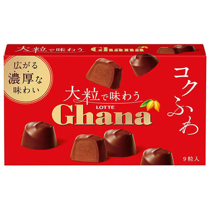Lotte Taste Ghana with large grains 9 grains x 10 boxes [shipped in Japan]