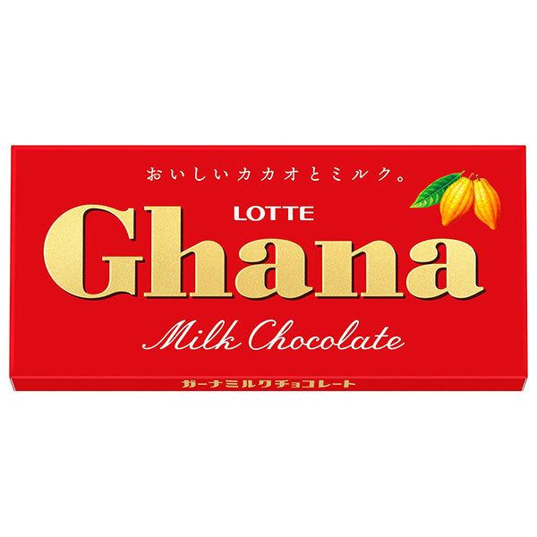 Lotte Ghana Milk 50g x 10 pieces [shipped in Japan]