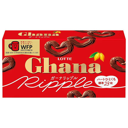 Lotte Ghana Ripple 58g x 10 pieces [shipped in Japan]