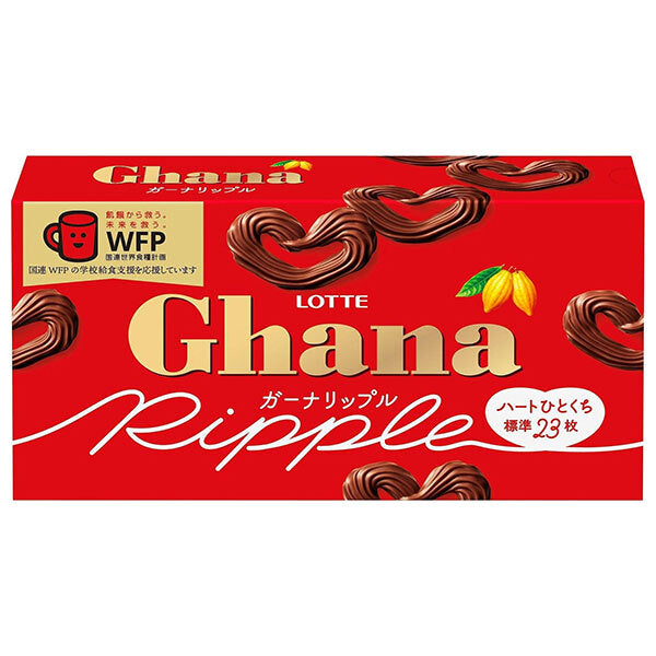 Lotte Ghana Ripple 58g x 10 pieces [shipped in Japan]