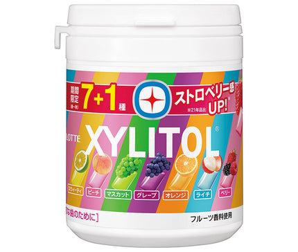 Lotte gomme xylitol 7 types flacons assortis 133g x 6 pièces