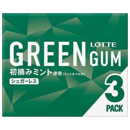 Lotte Green Gum 3P x 10 pieces [shipped in Japan]