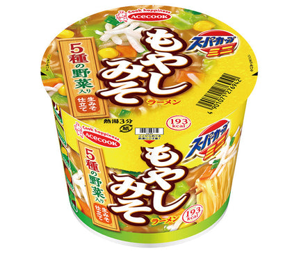 [5% OFF!!] 10/25 AM0:00 START Acecook Super Cup Mini Bean Sprout Miso Ramen 51g x 12 pieces