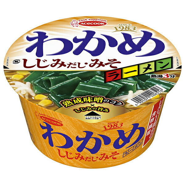 エースコック わかめラーメン しじみだし・みそ 92g×12個入