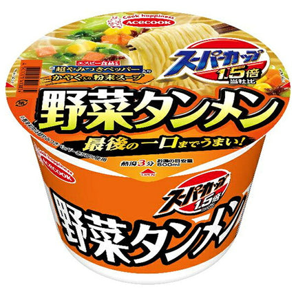 エースコック スーパーカップ1.5倍 野菜タンメン 106g×12個入【日本出荷】