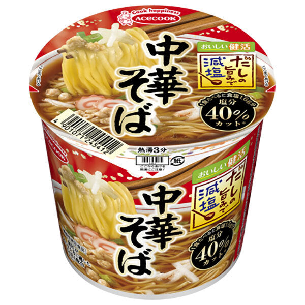 Acecook Nouilles chinoises à faible teneur en sel au goût de dashi 43g x 12 pièces 