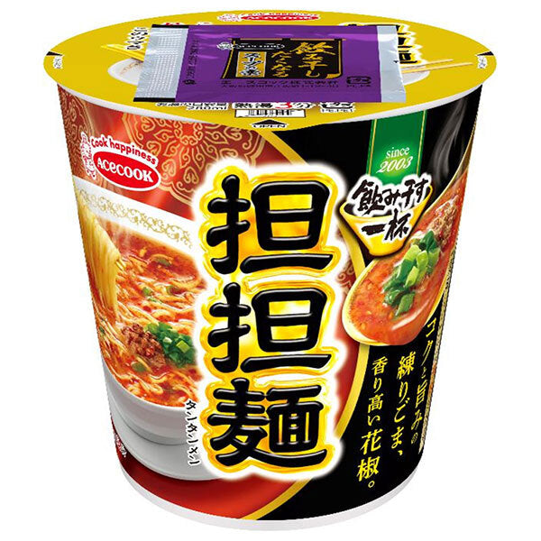 エースコック 飲み干す一杯 担担麺 74g×12個入【日本出荷】